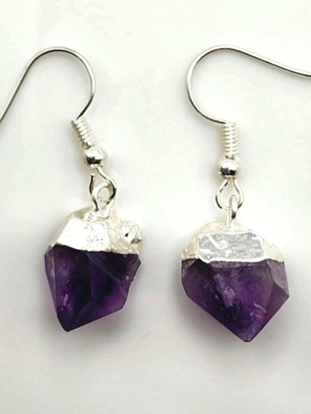 Earthly Treasures Genuine Amethyst Earrings